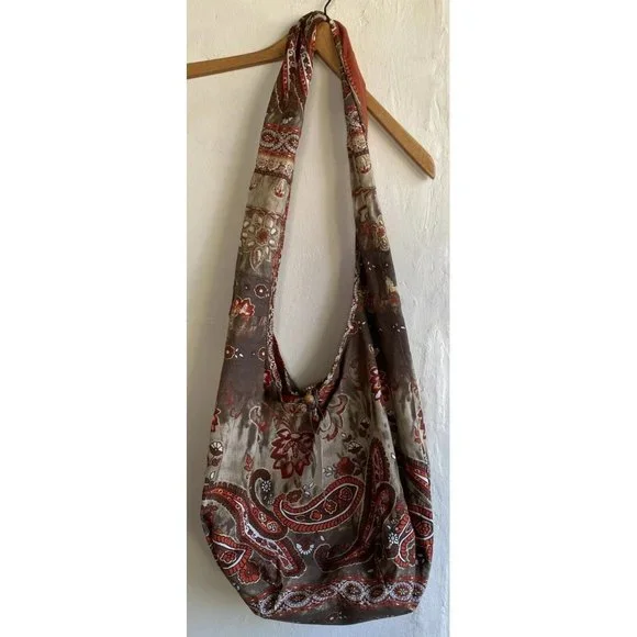 Old Navy Bags Old Navy Crossbody Retro Hippie Hobo Paisley Sling Yoga Beach Bag Purse Boho Nwt Poshmark